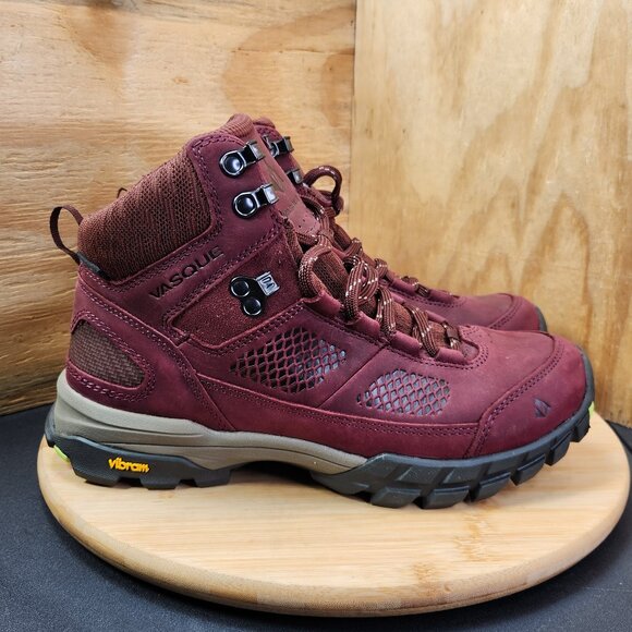 Vasque Talus Mid Leather Waterproof Hiking Boots Size 10 Vibram - Picture 1 of 10